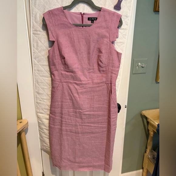 J. Crew Dresses & Skirts - RESERVED FOR AMBER J. crew linen resume sheath dress